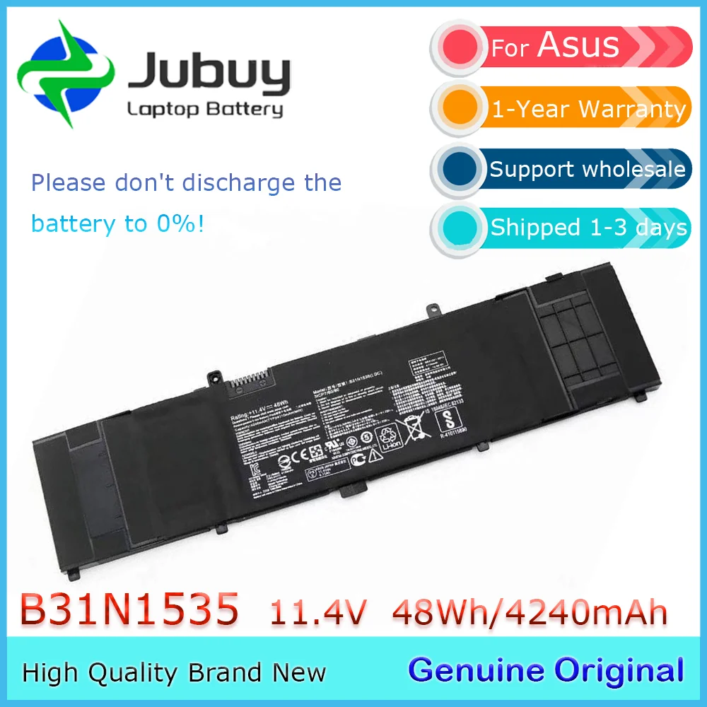 B31N1535 11.4V 48Wh Original Laptop Battery for ASUS U4000U U4000UQ U310U UX310U U410U RX310U