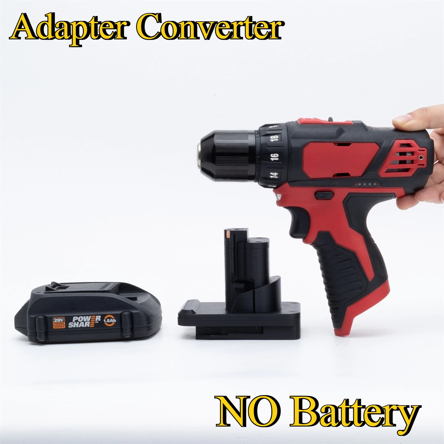 

1x адаптер для аккумулятора Milwaukee 12 В серии беспроводные портативные электроинструменты для литиевой батареи Worx 20 В 6PIN (без аккумулятора)