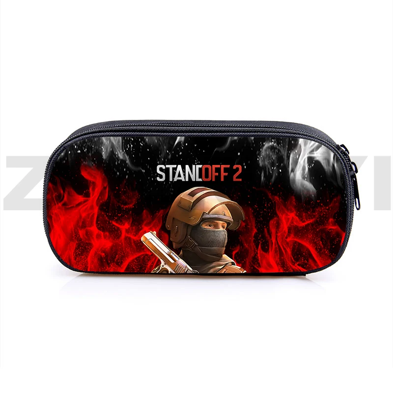 

High Quality 3D Print Standoff 2 Game Pencil Case Cosmetic Bags Children School Supplies Student Pen Box Toiletry Bag Makeup Bag