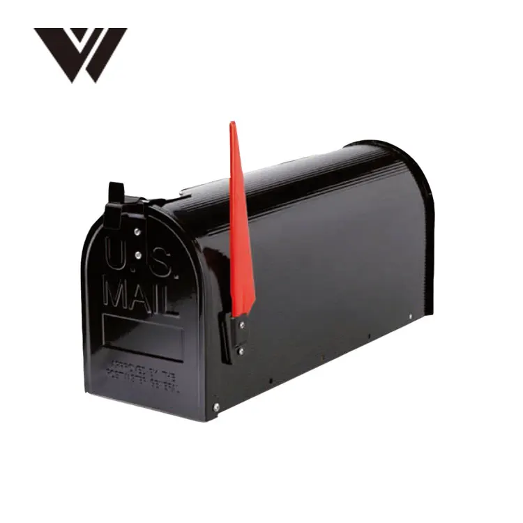 hot sale various kind of color American letter box US mailbox with flag