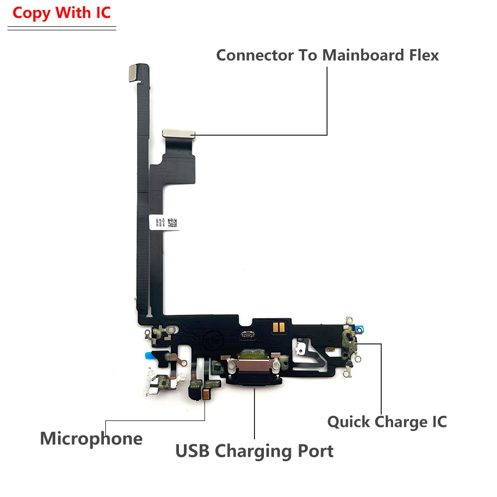 NEW For IPhone 12 Pro Max USB Charger Charging Port Dock Plug Socket Jack Connector Microphone Board Flex Cable fast charging