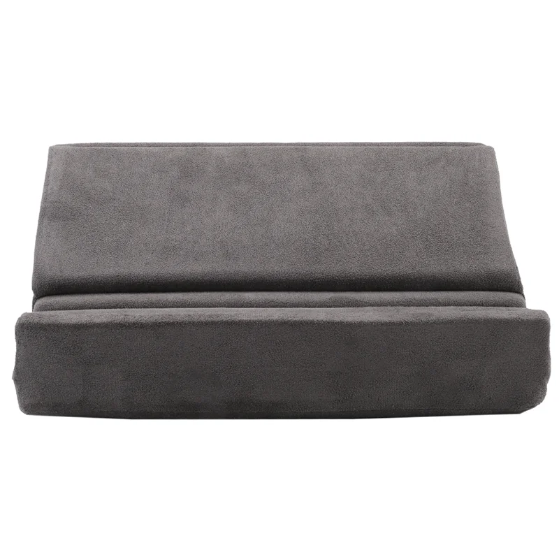 

Tablet Pillow Stand With Storage Foldable Holder Angle Adjustable Soft Pad Dock For Bed And Laptop And Desk