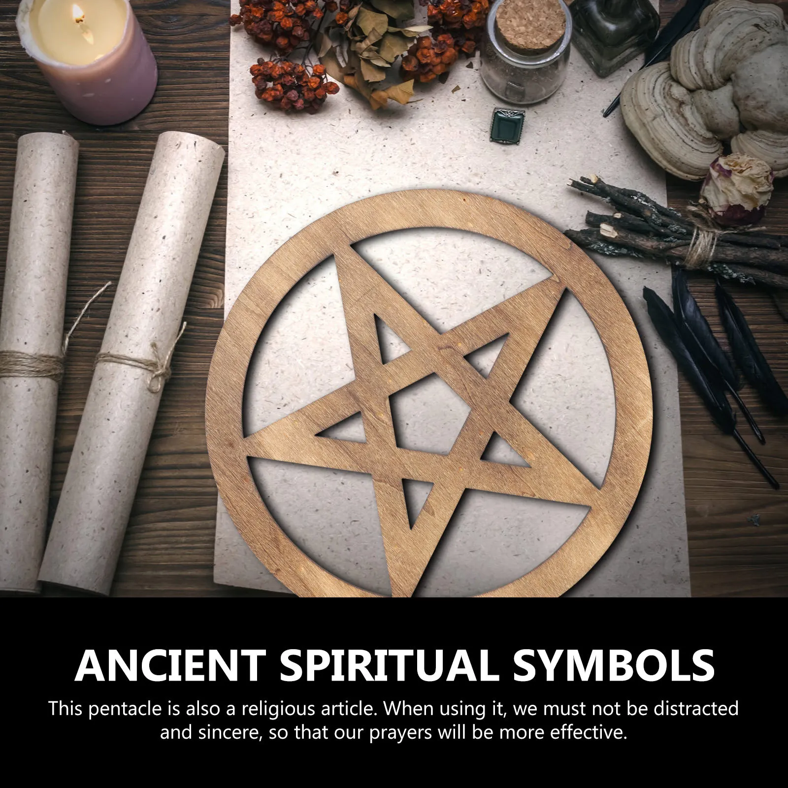 

Wooden Altar Carved Retro Spiritual Decoration For Yoga Religious Rites Home Ceremony Household Adornment Decor