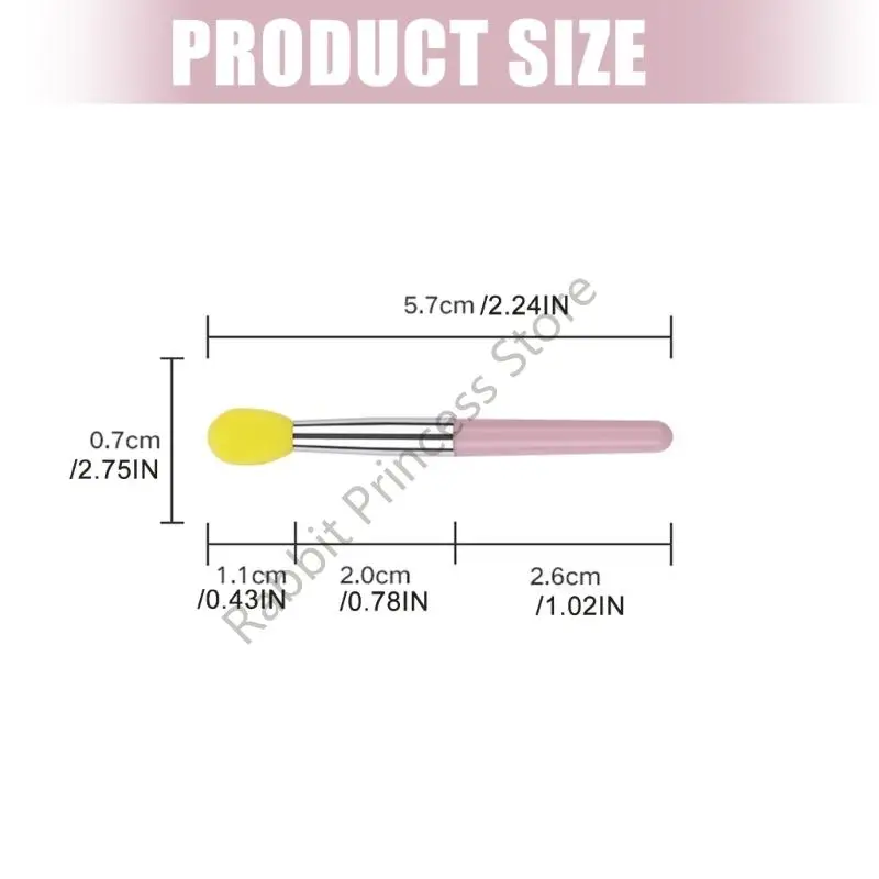 مجموعة فرش الشفاه السيليكون الآمنة BX0F مكونة من 10 أدوات تطبيق خالية من التلطخ 10 قطع