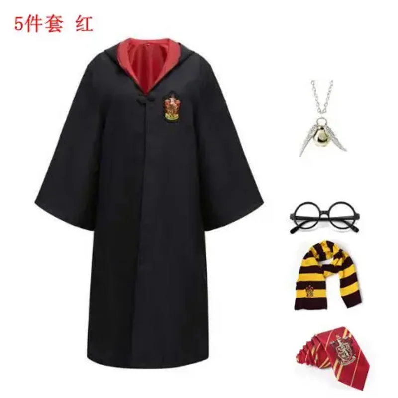 2025 New Kids Adult Potter Granger Party Clothes Cloak Hermione School Uniform Women Men Children Halloween Costume ❤ ❤ $zz