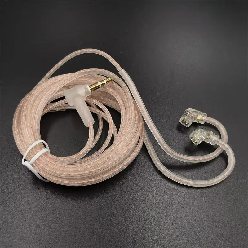 3.5mm Headphone Cord High-Purity Copper Cube Mixed Upgrade Cable Earphone Wire Replacement For KZ EDX Pro/ZS Pro X Headset Cable