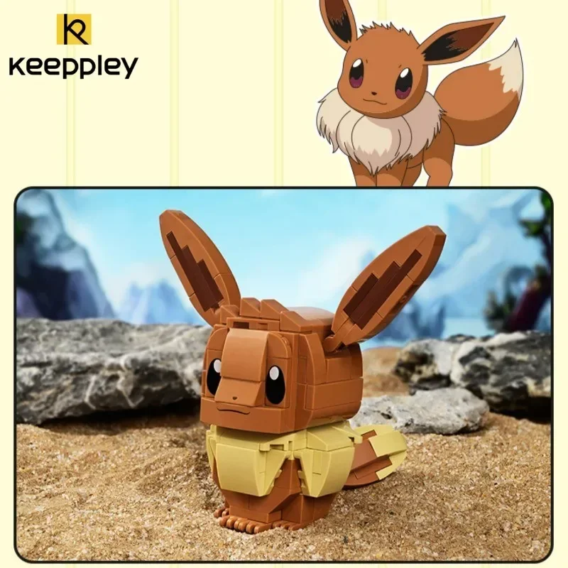 Keeppley PokéMon Collection Creative Building Blocks Cute Psyduck Model Toys Bulbasaur Assembly Decoration Gifts