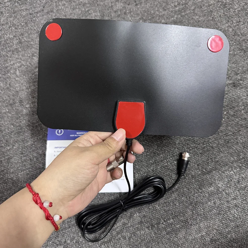TV ad alta definizione ad alto guadagno TV digitale Box Antenna TV digitale Booster Antenna interna attiva Impostazione piatta