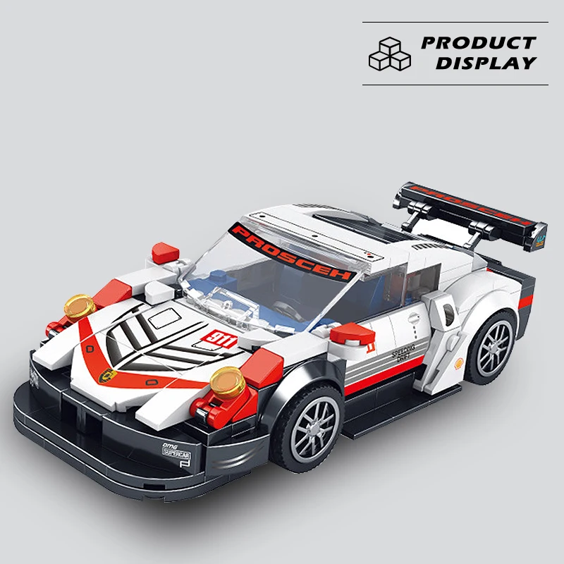 Super Racing Sports Car Mini Model Car Building Blocks MOC City Creative Expert Bricks Technical Education Toys For Boy Gift