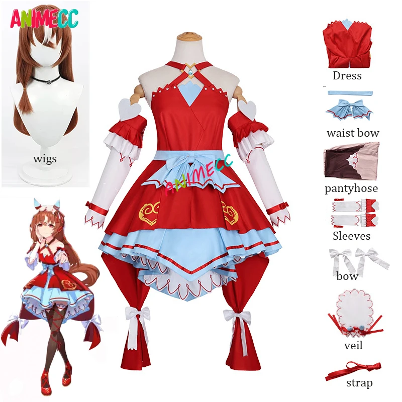 

ANIMECC IN STOCK Still in Love Cosplay Costume with Veil Wig Game Uma Musume Cosplay Dress Halloween Party Outfits for Women