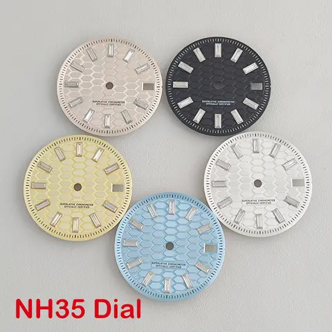 NH35 मूवमेंट 28.5 मिमी डायल, हीरे जड़ित मैकरॉन डायल, NH35A/NH36A मैकेनिकल घड़ी स्थापना सहायक उपकरण के लिए उपयुक्त 8 best sales एनएच35ए डायल - №7