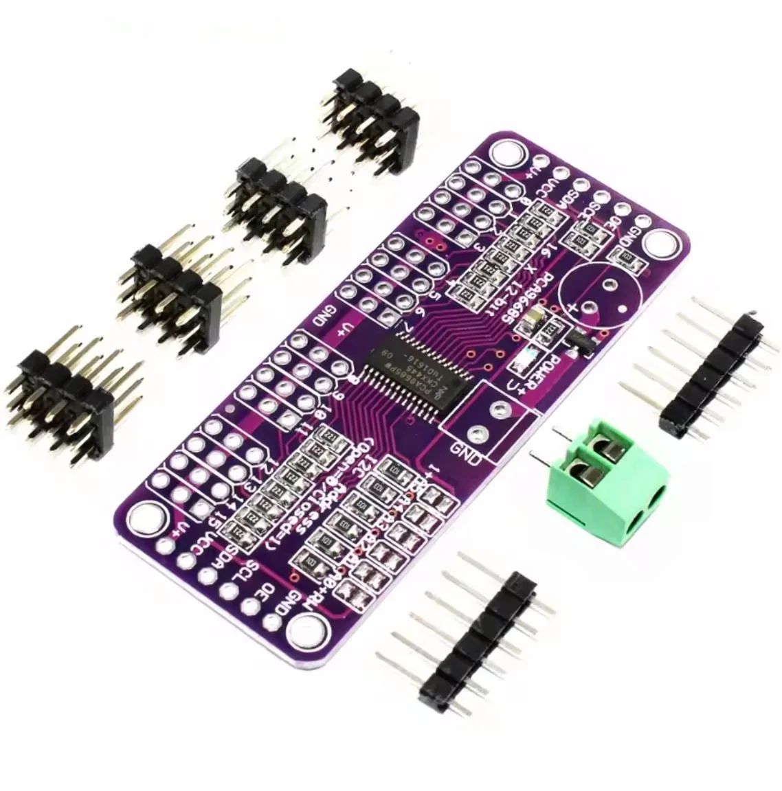 16 Channel 12-bit PWM/Servo Driver-I2C interface PCA9685 or Raspberry pi shield module servo shield