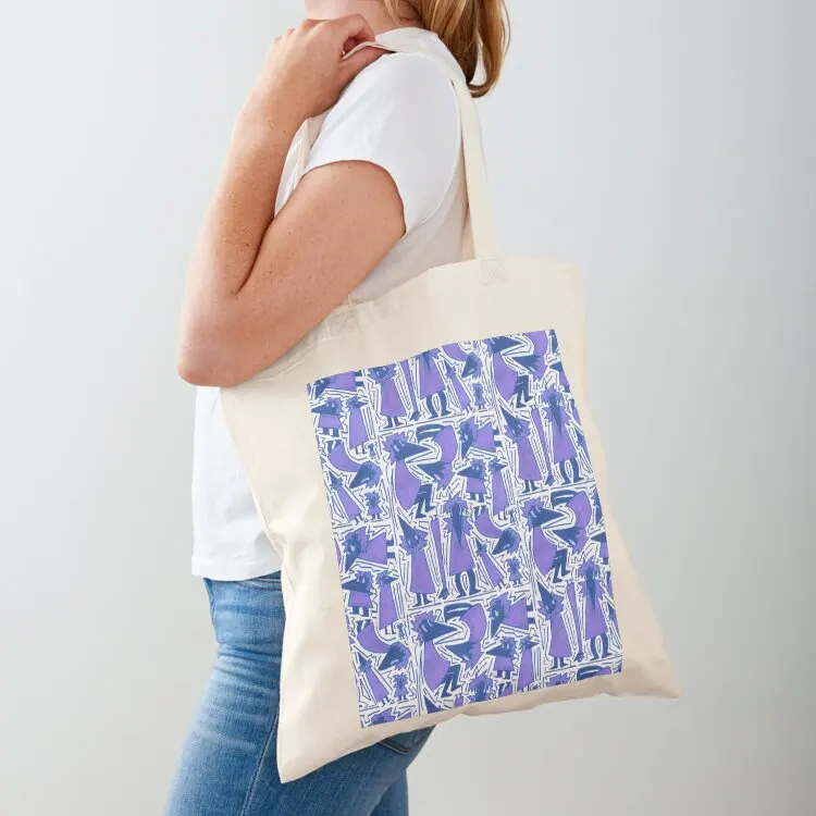 

Crow Party (Blue) Tote Bag hand bag Woman shopper bag reusable shopping eco pack