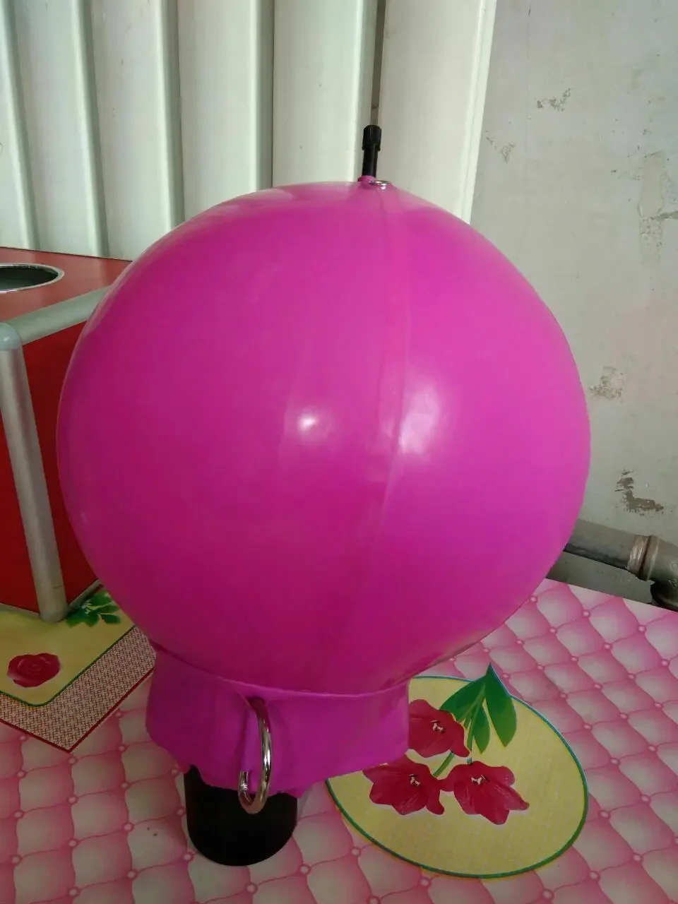 

100% латекс, натуральная резина, розовый маскарадный капюшон для косплея, головной убор 0,4 мм, размер S-XXL, вечеринка на Хэллоуин