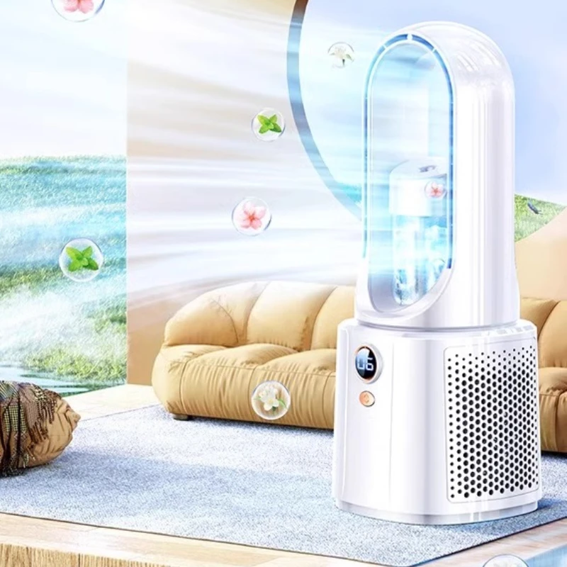 Refroidisseur d'air de bureau USB, humidificateur, réservoir d'eau, Mini ventilateur de climatiseur sans fil pour chambre à coucher, bureau, étude, système de refroidissement silencieux