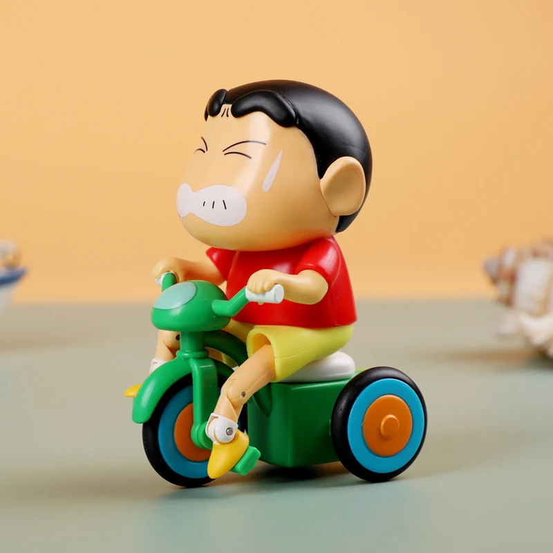 Autêntico lápis shin chan dinâmico nova vida série caixa cega pode ser artesanal relógio na moda brinquedo presente bonito ornamento presente