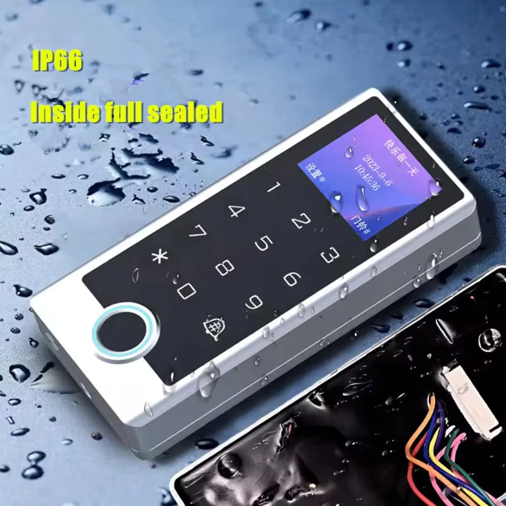 Economic 10,000 Large User Capacity IP66 Tuya Smart WIFI 2.4G Access Control with OLED Screen Used for Door Entry System