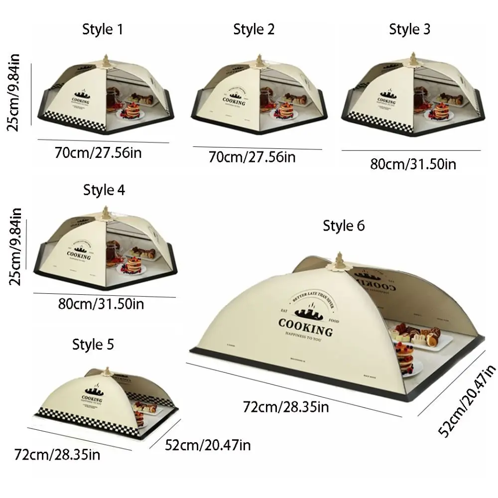 ครัวเรือนพับตาข่ายอาหารBreathable Anti-ยุงอาหารแมลงAnti-Fliesเต็นท์อาหารCamping