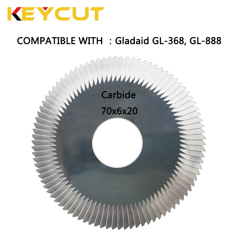 Gladaid Cutter 70x6x20 8810 8811 0012  Fits Gladaid 888 368 Key Machine Aftermarket Locksmith Tools