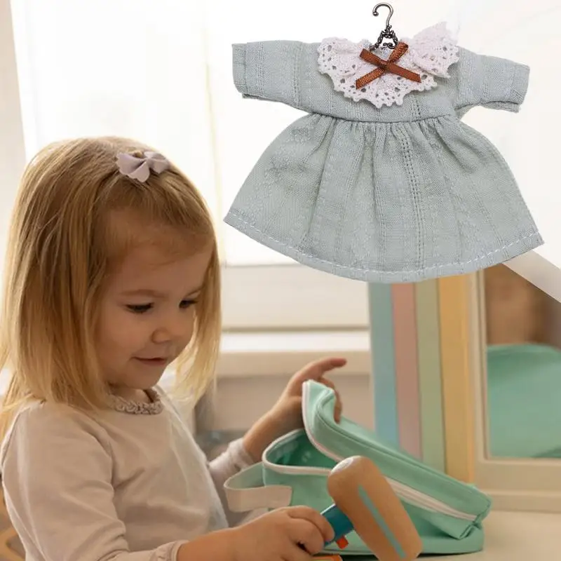 ملابس للدمى ملابس دمى كرتونية فستان منزل مصغر ملابس ألعاب قطيفة كرتونية صغيرة للأطفال الأولاد والبنات