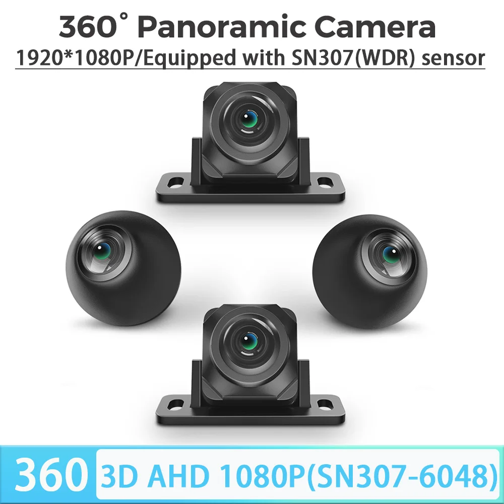 

360 Camera sn307 WDR Chip AHD 1080P 25fps lens-6048 IP68 Waterproof for Android Auto Radio