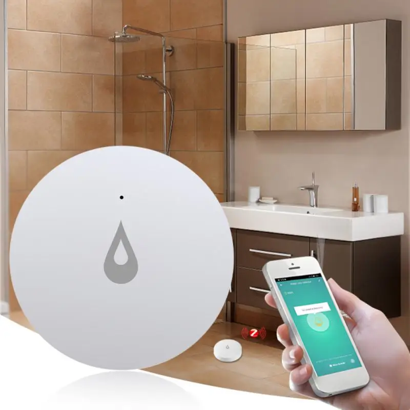 Água Detector Vazamento Sensor Alarme, Vazamento Detectar, Tuya Smart Life APP, Alerta de inundação, Segurança Overflow, Trabalhar com Alexa