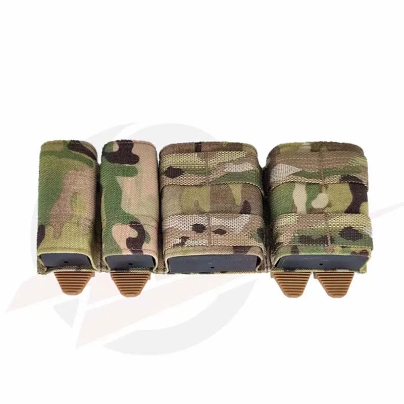 Tactifans-KYWI Fast Belt Molle Mag Pouch, Molle Pouch Bags, Toolkit Bag, Maclice Clip Hunting, 5.56, 9mm, 2 + 2 Side BY Side