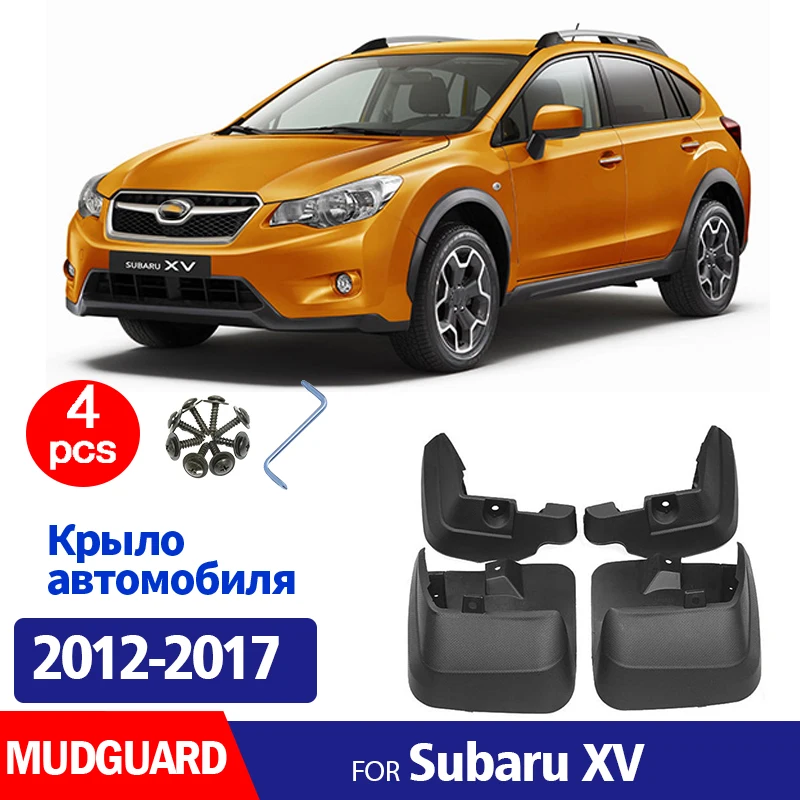 

For subaru XV 2012 2013 2014 2015 2016 2017 Mudguard Fender Mud Flaps Guards Splash Mudflaps Car Accessories Front Rear 4pcs