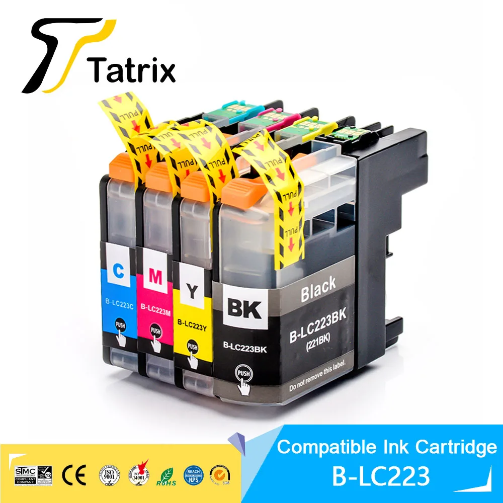 LC223 BK/C/M/Y Full Compatible Ink Cartridge For Brtoher DCP-J562DW/J4120DW/MFC-J480DW/J680DW/J880DW/J4620DW/J5720DW/J5320DW