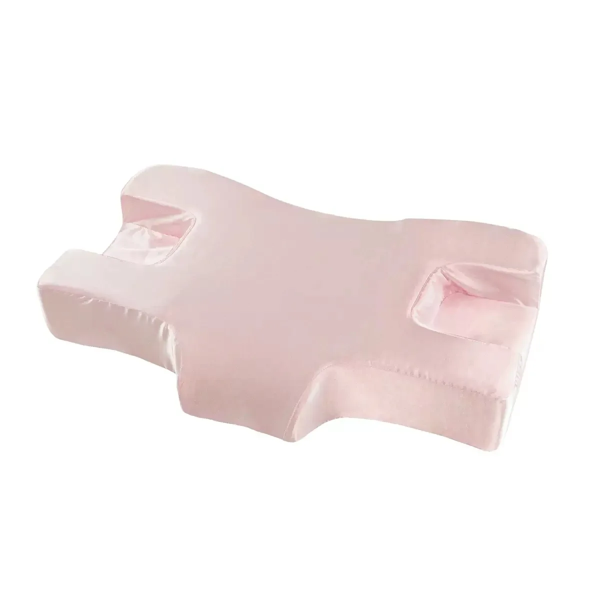 Ergonomic sleep pillow, beauty and anti-wrinkle pillow, side-sleeping pillow, no face pressure, beauty salon memory foam pillow