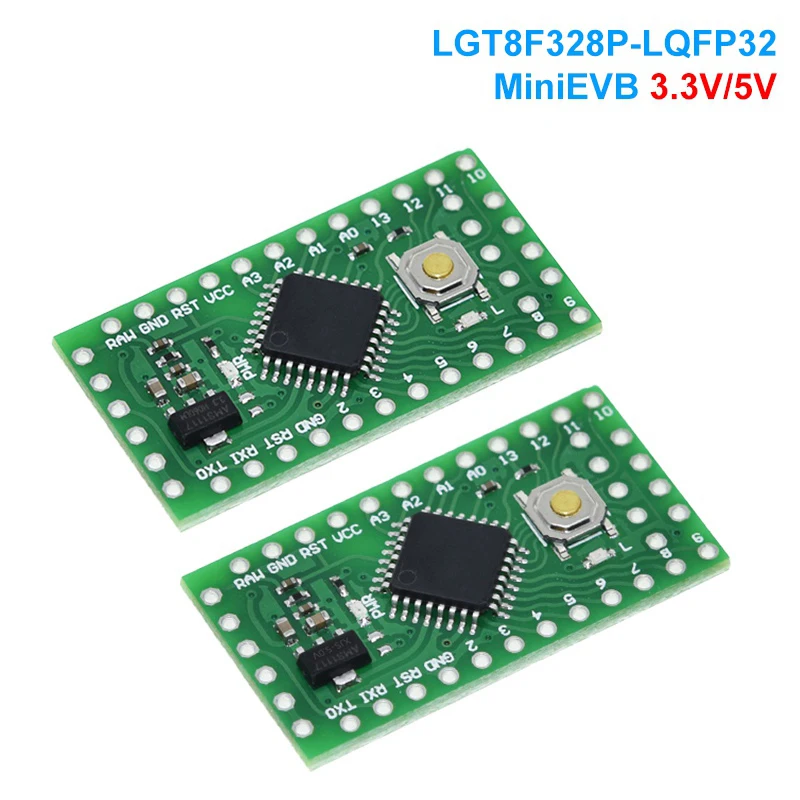 LGT8F328P LQFP32 MiniEVB 3.3V / 5V Replaces Pro Mini ATMEGA328P Fully Compatible For Arduino USE HT42B534-1 Driver
