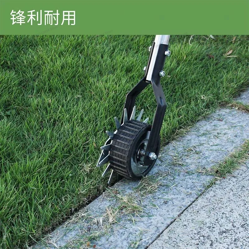 For Wheeled Rotary Lawn Trimmer Detachable Manual Edge Machine Weed Removal Tool