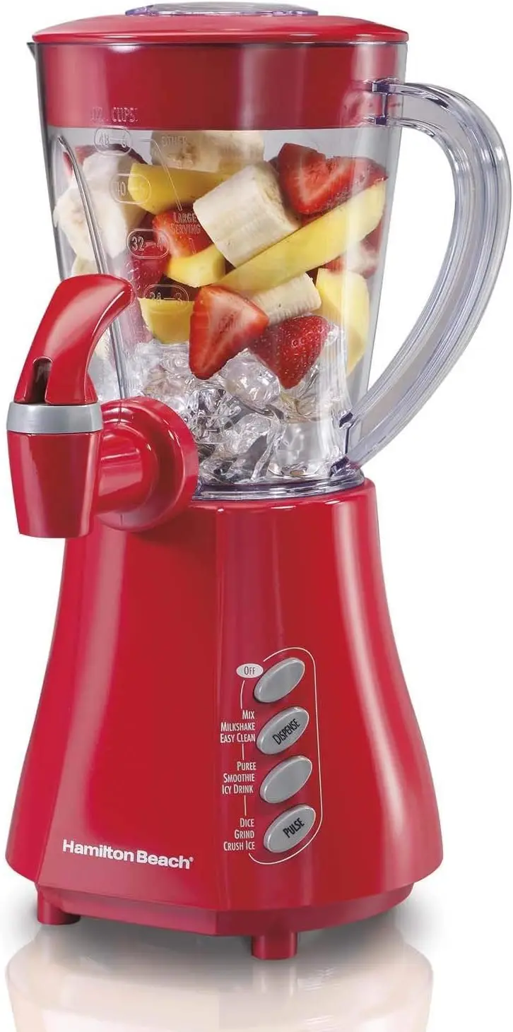 

New 58616 WaveStation 350 Watt CounterTop Dispensing Blender Red