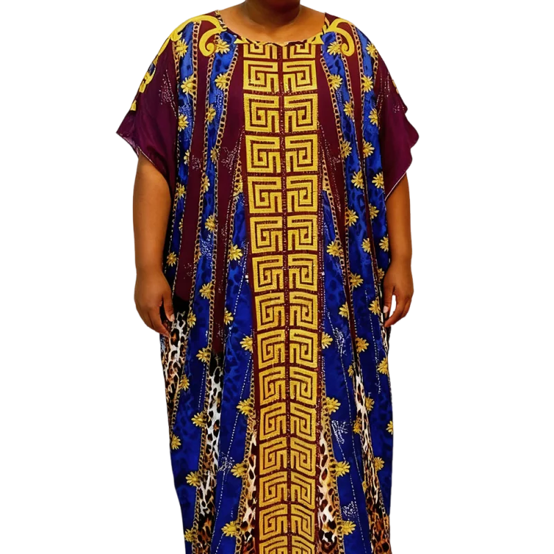 

Traditional ceremonial printed gowns, elegant African flair, adult party and banquet attire