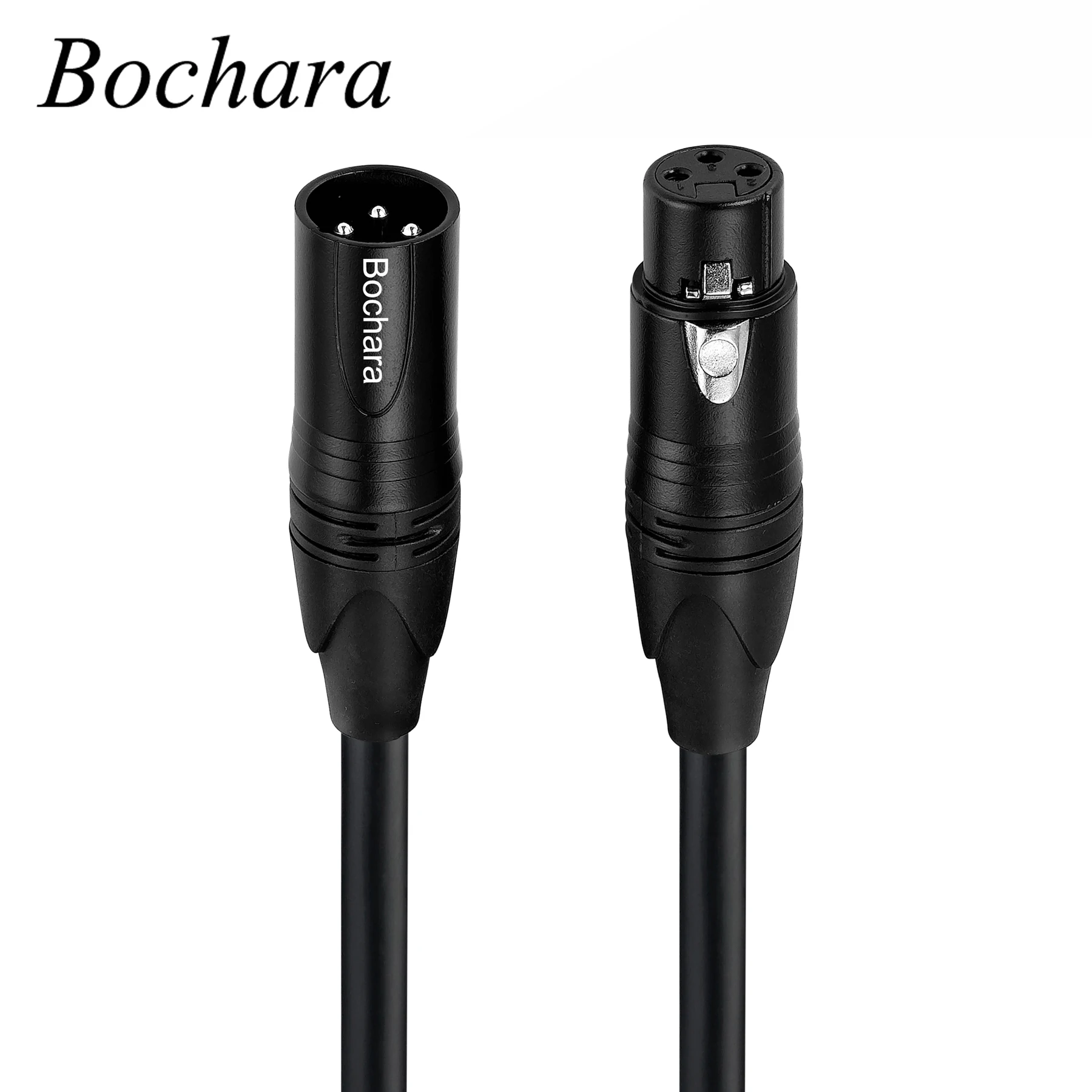 Bochara Balanced Shielded Cord XLR Male to Female 3PIN Cable For DMX Stage Lights Microphone Recording Speaker Mixer