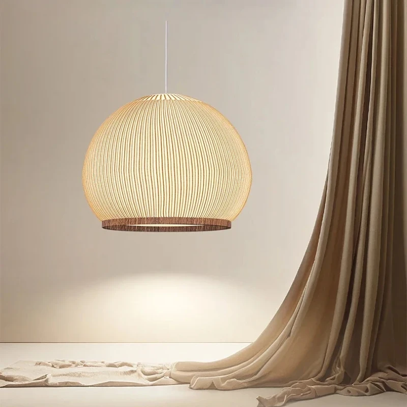 

Modern Simple Wabi-sabi Style Knitted Chandeliers, White Light Luxury Creative, Study Dining Room Led Lighting, Interior Decor