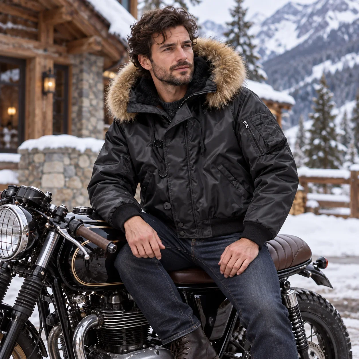 2026 Winter Tactical Bomber Jacket Parka Men Thicken Warm Pilot Air Force Jackets Padded Coats Fur Hooded Parkas for Men