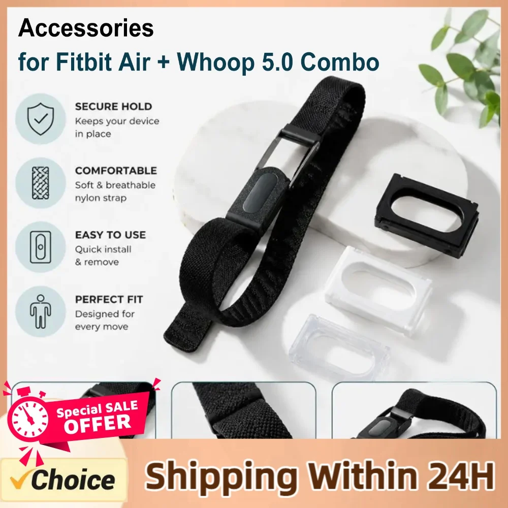 Frame Modification Accessories For Fitbit Air To Whoop 5.0 Protective Mod Frame Case Compatible with Elastic/Silicone Wristbands