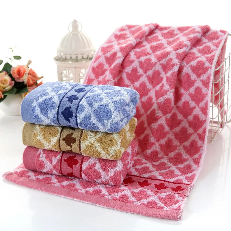Home Pure Cotton 33x73cm Face Towel Adult Household Absorbent Face Towel Thickened and Enlarged Bathroom Shower Towel
