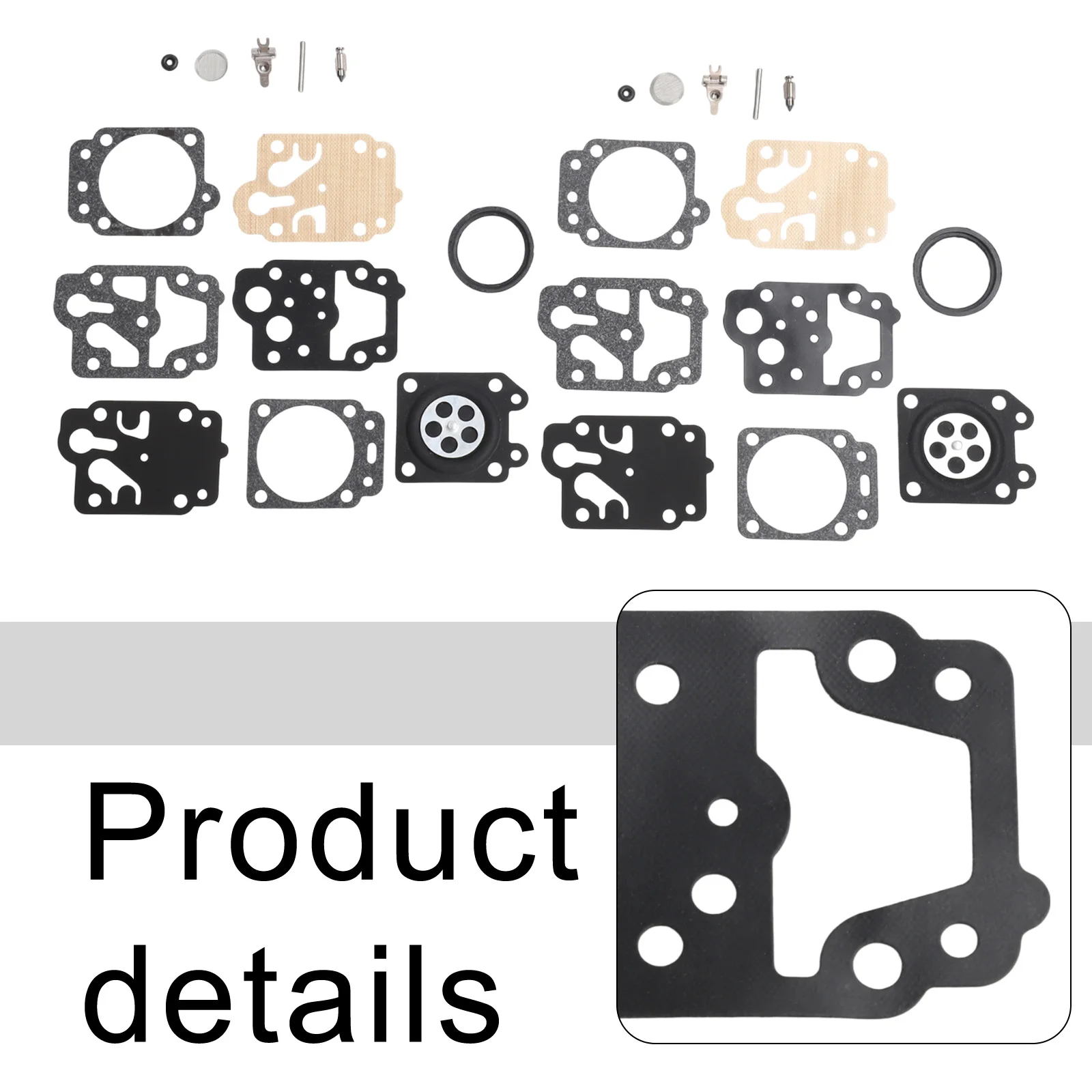 2 Sets Carburetor Repair Kit for K20WYJ with 13pcs Diaphragm Gasket Set Suitable for Honda GX25 GX35 Engine Repair