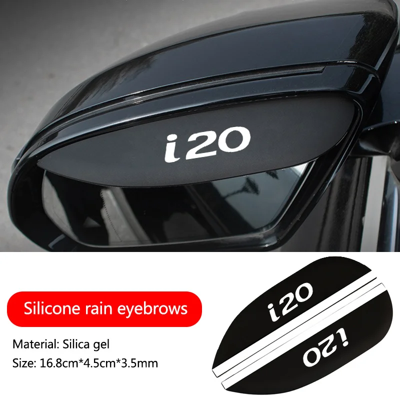 

Автомобильные зеркала заднего вида, чехлы от дождя, силиконовый солнцезащитный козырек, наклейка для бровей от дождя для Hyundai I20 I30 IX20 IX35 I10 Solaris Azera Elantra