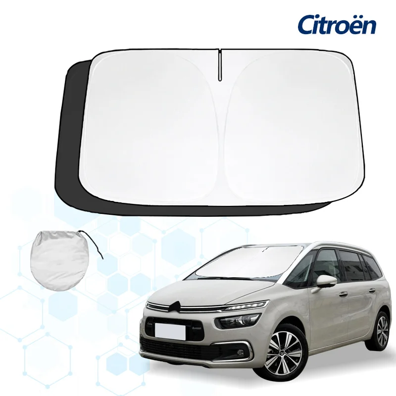 

para Citroen Picasso MPV osłona przeciwsłoneczna na przednią szybę osłona przeciwsłoneczna osłona przeciwsłoneczna Protector składane bloki promienie UV utrzymuje chłodnicę samochodową