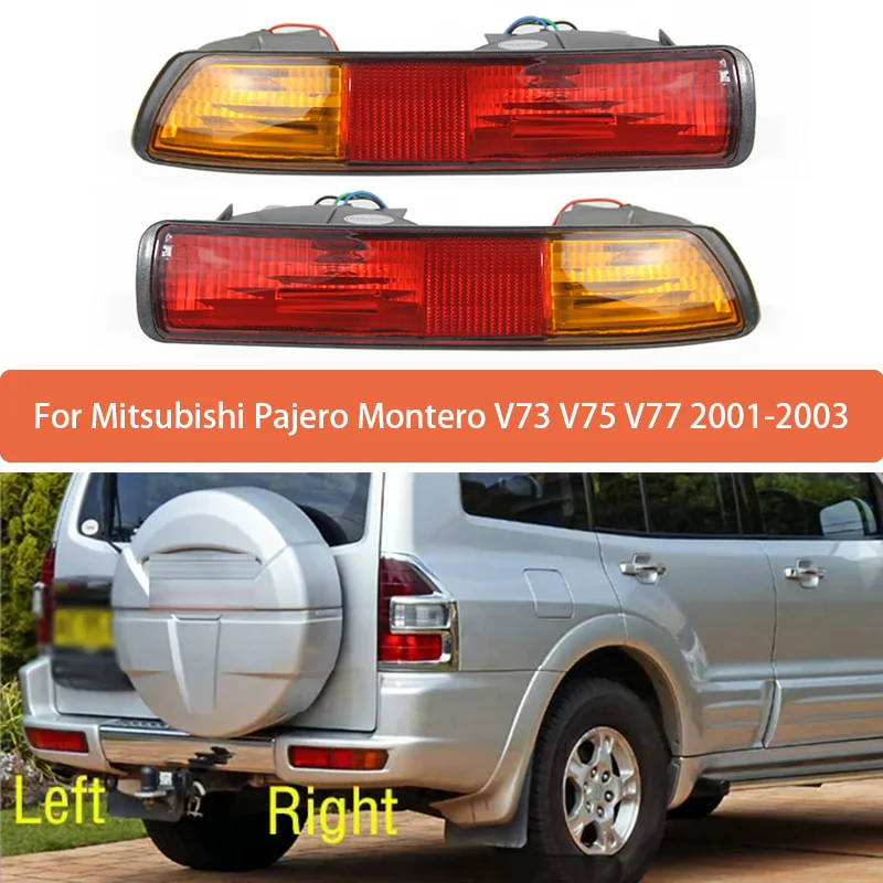 

Пара задних противотуманных фар в сборе для Mitsubishi Pajero Montero V73 V75 V77 2001 2002 2003, сигнальная лампа заднего бампера MR508783