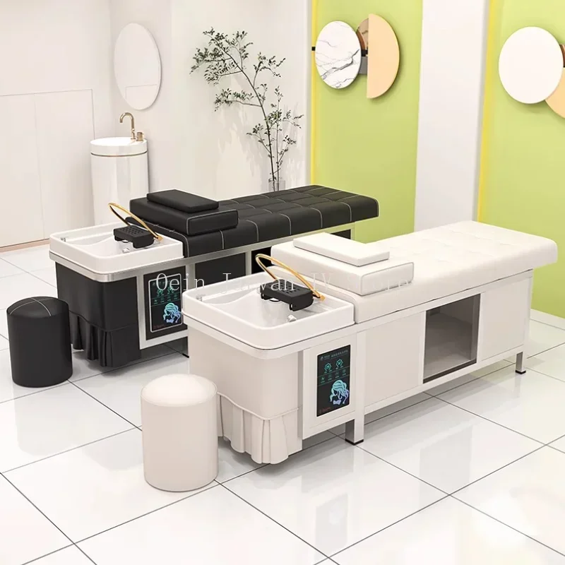 Bac Shampooing Coiffeur Professional Hair Salon Washbasin Hairdresser Washing Machine Shampoo Massage Bed Headspa Lava Cabezas