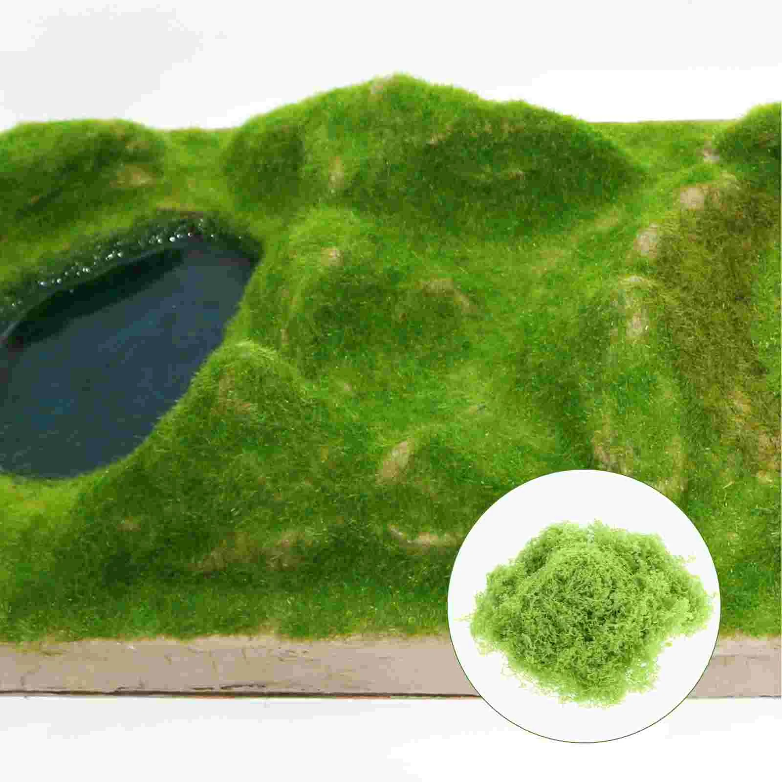 Simulado modelo de videira árvore em miniatura grama vaso planta diorama fio algodão microscala cena trem acessórios