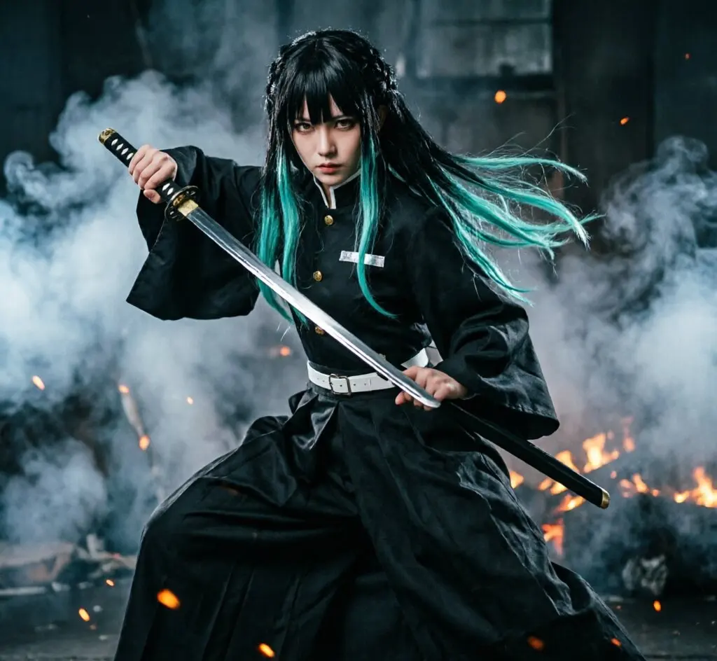 Nouveau Costume de Cosplay Aime Tokitou Muichirou, Uniforme Kisatsutai, Perruque, Costume d'Halloween pour Femme