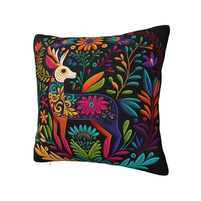 Luxury Mexican Flower Otomi Art Throw Pillow Case Home Decorative 3D Print Sofa Cushion Cover Polyester Pillowslip Dakimakura