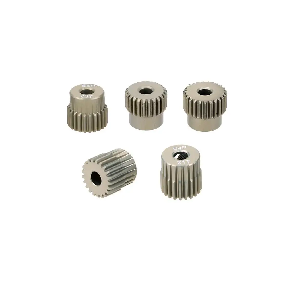 Dspower 64DP 3.175mm 21T-25T/26T-30T/31T-35T/36T-40T/41T-45T/46T-50T Pinion Motor Gear For 1/10 RC Car