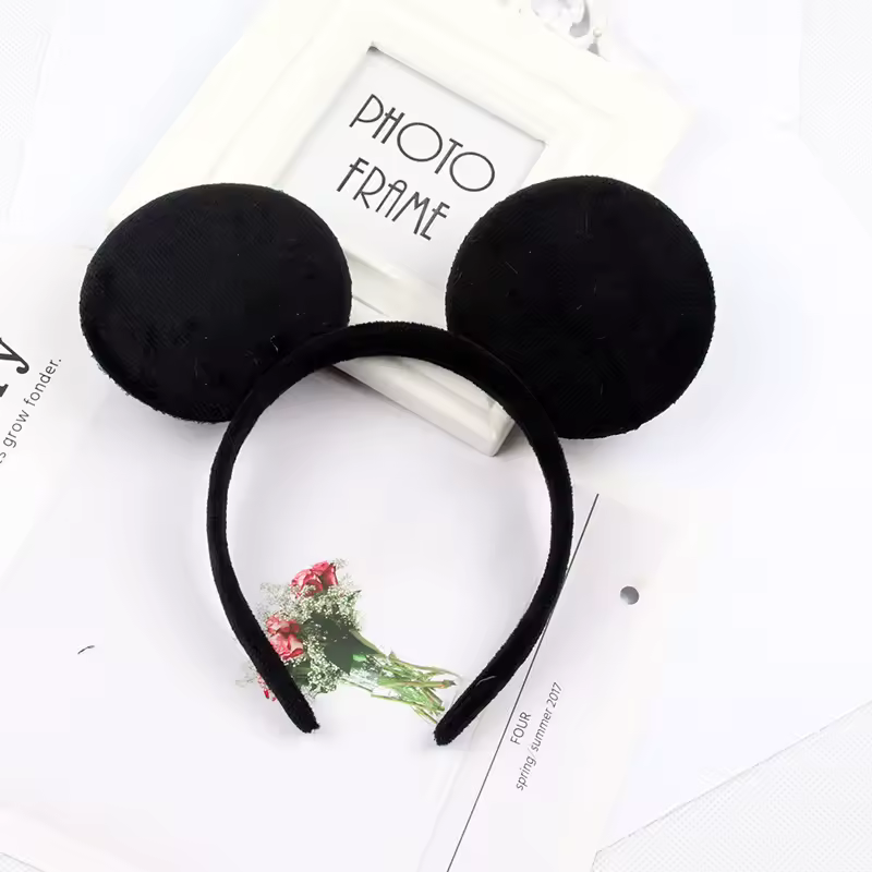 Mouse Ears Headhand for Girls Adults Cute Cartoon Party Cosplay Hair Accessories Sequin Bows Hairband Toys - Image 32