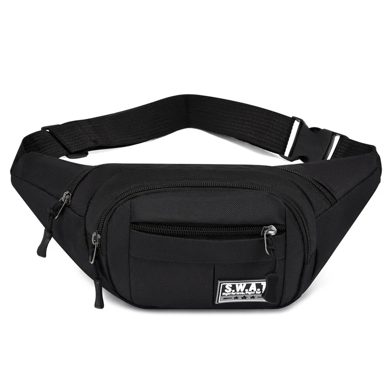 Neue Vier-Reißverschluss-Mehrschicht-Herren-Gürteltasche Outdoor Freizeit Sport Damen Brusttasche Reise Handy-Geldbörse – Detail 6